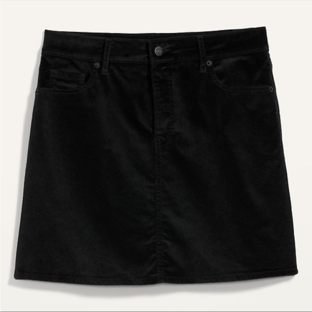 Old Navy High Waisted Velvet Skirt -Size 6